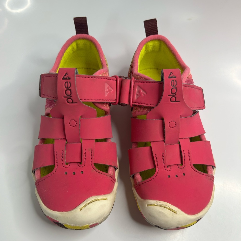 Plae Sam 2.0 Electric Fuchsia Pink Girls Kids Shoes Sandals Size US 10 Toddler